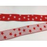 Elastic band red with stars