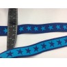 Elastic band blue with blue stars