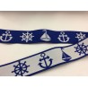 Elastic band blue with anchors