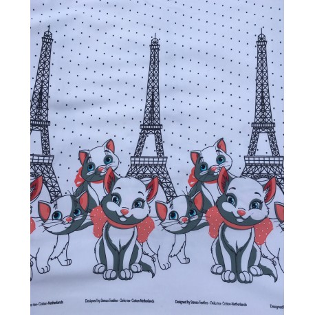 Katzen mit Eiffelturm