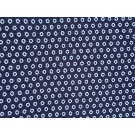Jersey maille bleu points blancs Jersey maille bleu points blancs