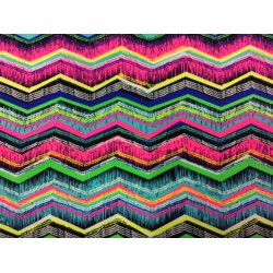 Colored waves - fabric for swimsuits