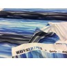 Wavy Stripes blau by Lycklig Design