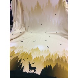 Deer French Terry Wild Shadows by lycklig design