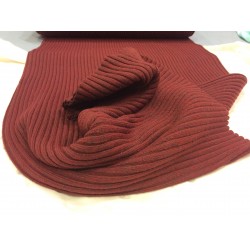 Heavy Rib Cuff me Bordeaux red