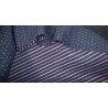 Sweat double layered blue navy with stripes and dotts pink and grey