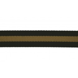 Gurtband soft 40mm gestreift schwarz gold