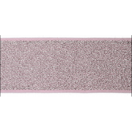 Elastic band Glitter rosa 40mm