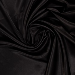 Satin uni noir