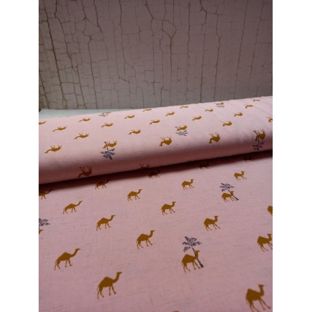 Dromadaire sur rose Dromadaire sur rose