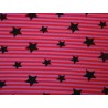 Stars on pink-red stripes