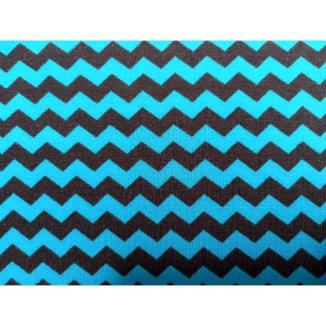 Zigzag blue brown