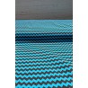 Zigzag blue brown