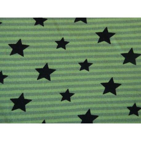 Stars on green stripes