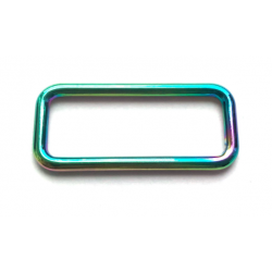 Rectangle 25mm arc-en-ciel