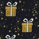 Weihnachten goldene Geschenke auf schwarz Weihnachten goldene Geschenke auf schwarz