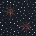 Weihnachten kupferne Schneeflocken auf schwarz Weihnachten kupferne Schneeflocken auf schwarz