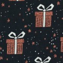Weihnachtenkupferne Geschenke auf schwarz