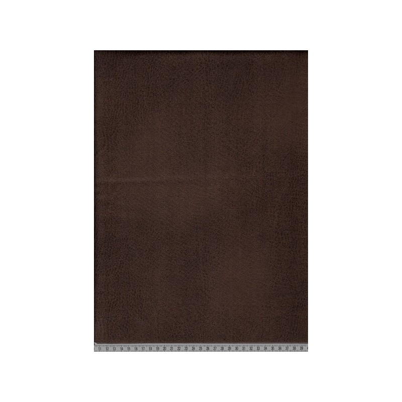 Simili leather brown melange