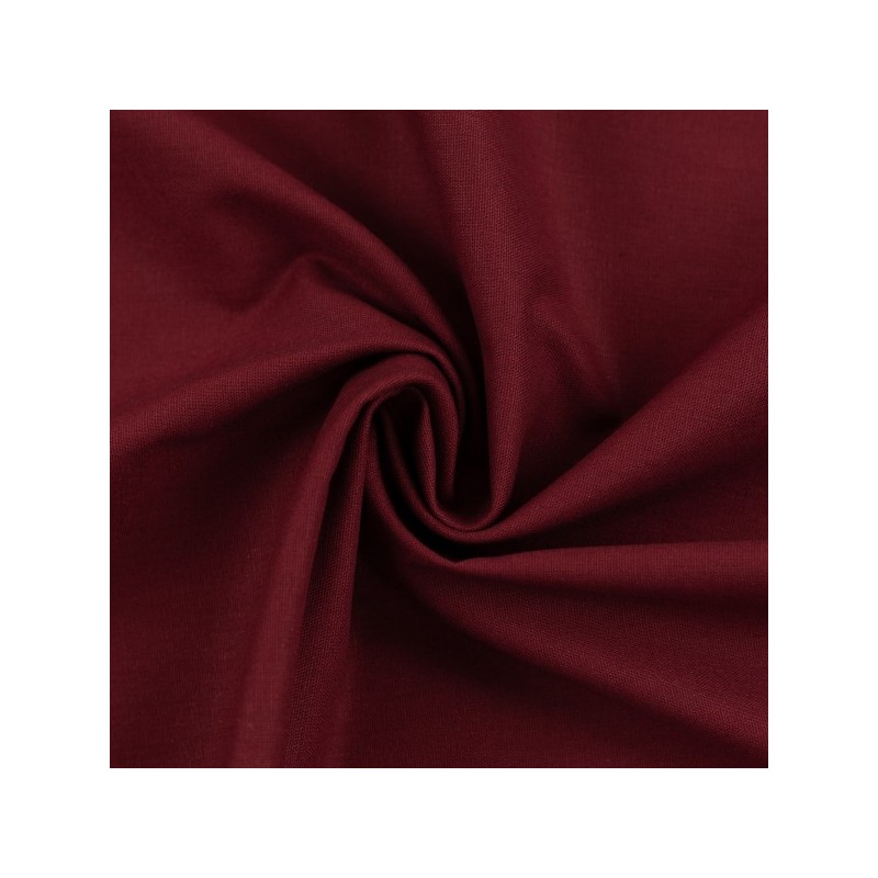 Cotton plain bordeaux