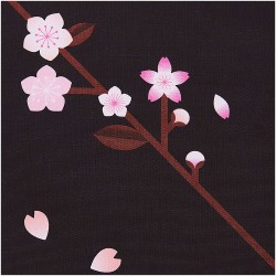 Canevas Sakura noir