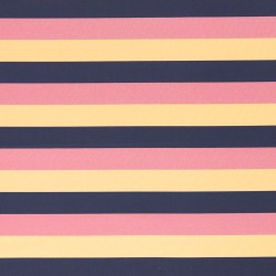 Kim yellow pink navy stripes