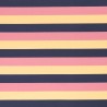 Kim gelb-rosa-navy Streifen