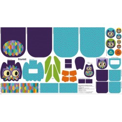 Bag panel Owl by Kaeselotti