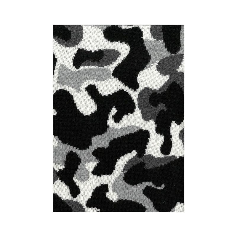 Knitted jacquard cotton fabric Camouflage