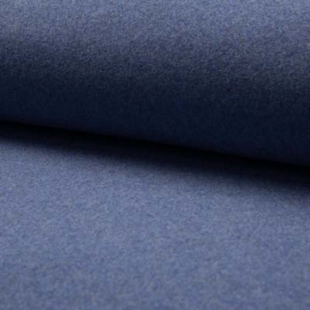 Organic Cotton Fleece blue jeans melange