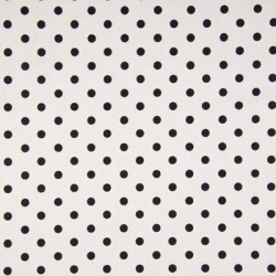 Daisy Black dots on white