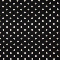 Daisy White dots on black