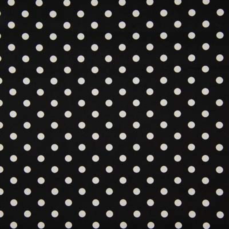 Daisy White dots on black