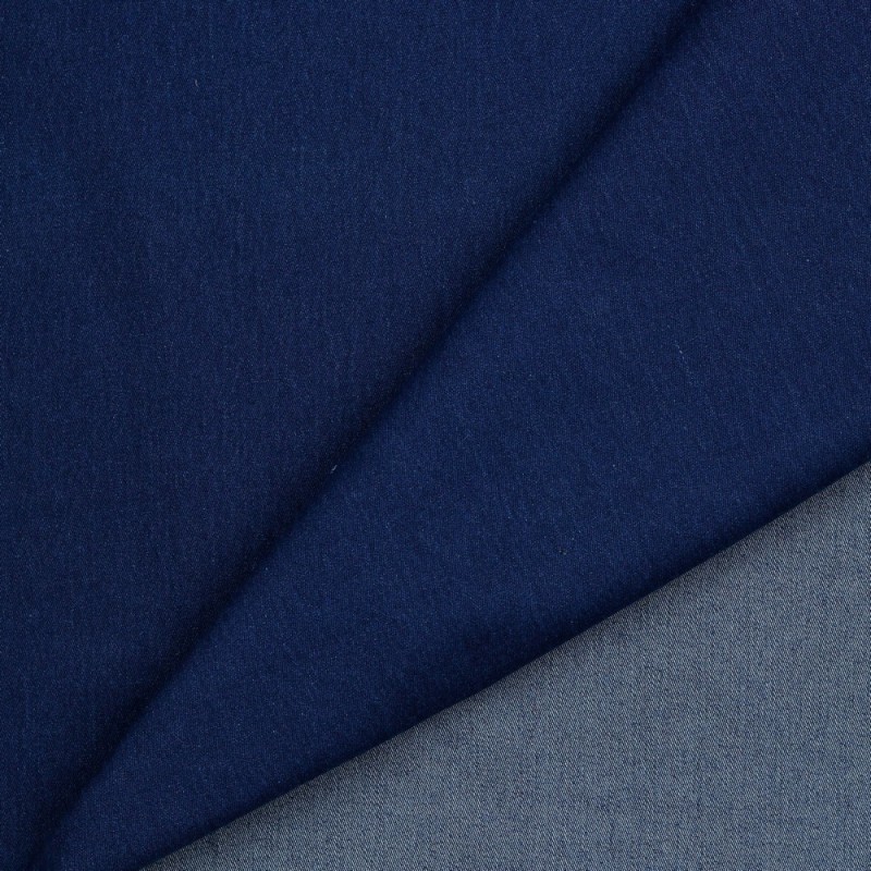 Jeans stretch coton recyclé 110z bleu indigo lavé