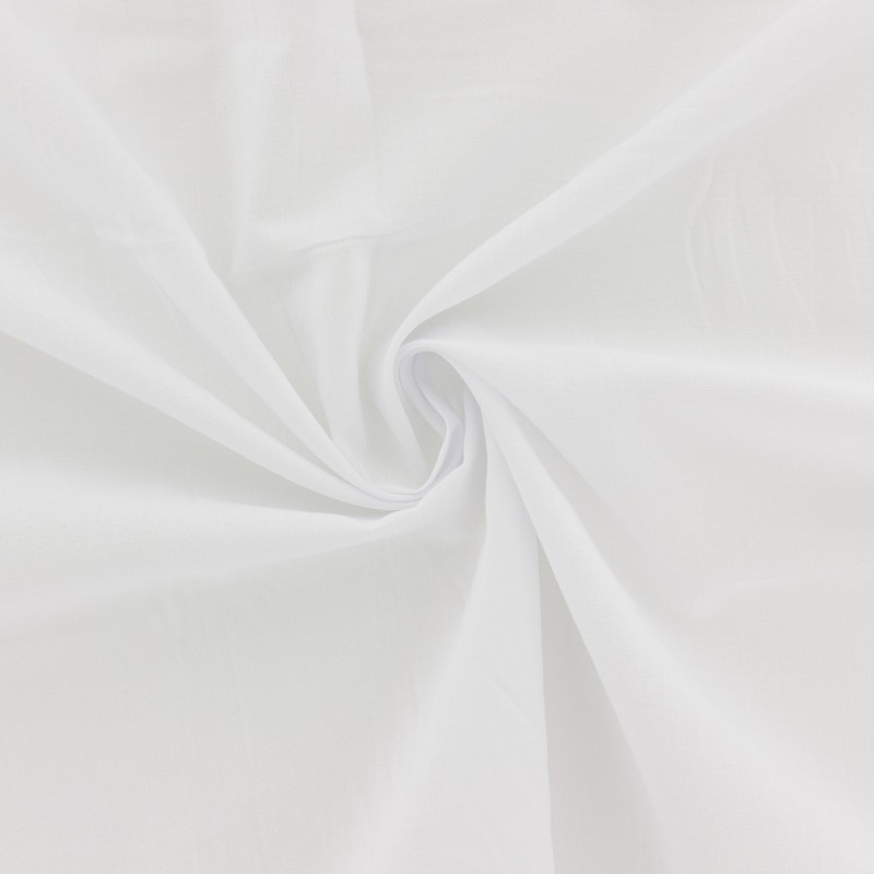 Voile de Cotton plain white