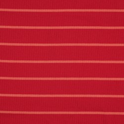 Ribjersey stripes red-orange
