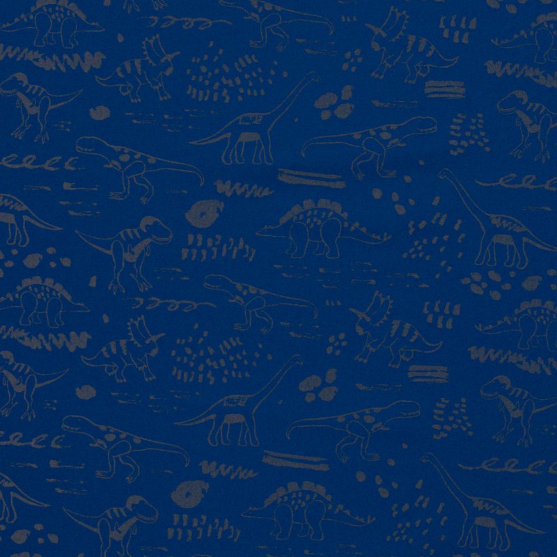 Blauer Softshell mit Reflektordinosauriern