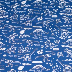 Blauer Softshell mit Reflektordinosauriern
