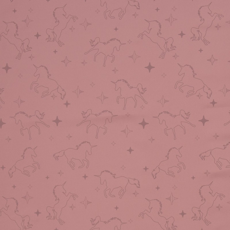 Pink Softshell with reflecting unicorns