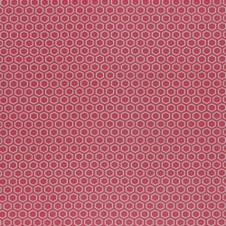 Coated coton Honeycomb red
