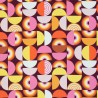 Geometric Pattern retro pink-berry by Lycklig Design