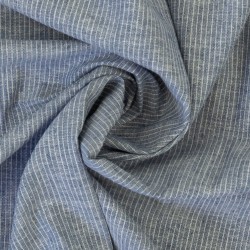 Lin cotton stripes white blue jeans Paul