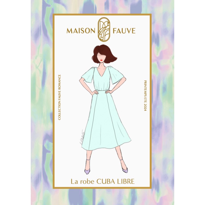 Patron de couture Maison fauve Robe Cuba Libre (en pochette)