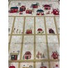 Christmas calendar "Village" beige