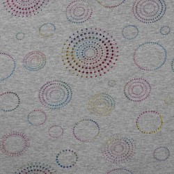 Sweat minky circles multicolor