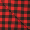 Flanel rot-schwarz grosse Quadrate