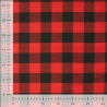 Flanel rot-schwarz grosse Quadrate