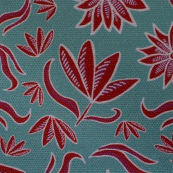 Flowers retro red by Emjo Design