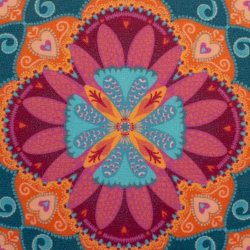 Velours non-côtelé Velvet Mandala Boho by Bienvenido Colorido
