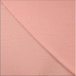 Double gauze plain Blush Pink